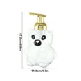 thumbnail image 3 of Latherer Press Foam Bottle 6.77x4.69in - Cute Animal Shaped Liquid Soap Dispenser, Clear Plastic Pump for Shampoo, Body Wash, Lotion, Leak-Proof & Travel-Friendly, 3 of 5