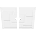 thumbnail image 2 of 32"OD x 4"ID x 11"C x 1"P Knox Architectural Grade PVC Contemporary Ceiling Medallion, Two Piece, 2 of 11