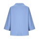 thumbnail image 4 of Tops de Manga Corta para las Mujeres de Ajuste Suelto Color Sólido 3/4 Manga Opción Blusa Verano Casual, 4 of 8