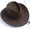 Brown, variant on Western Cowboy Hat for Women Wide Brim Cattleman Sun Hat Summer Beach Casual Hat Orange