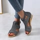 thumbnail image 5 of Zapatos de mujer con cremallera y sandalias ahuecadas con diamantes de imitación y boca de pescado de verano para mujer Wmkox8yii  shjk4825, 5 of 7