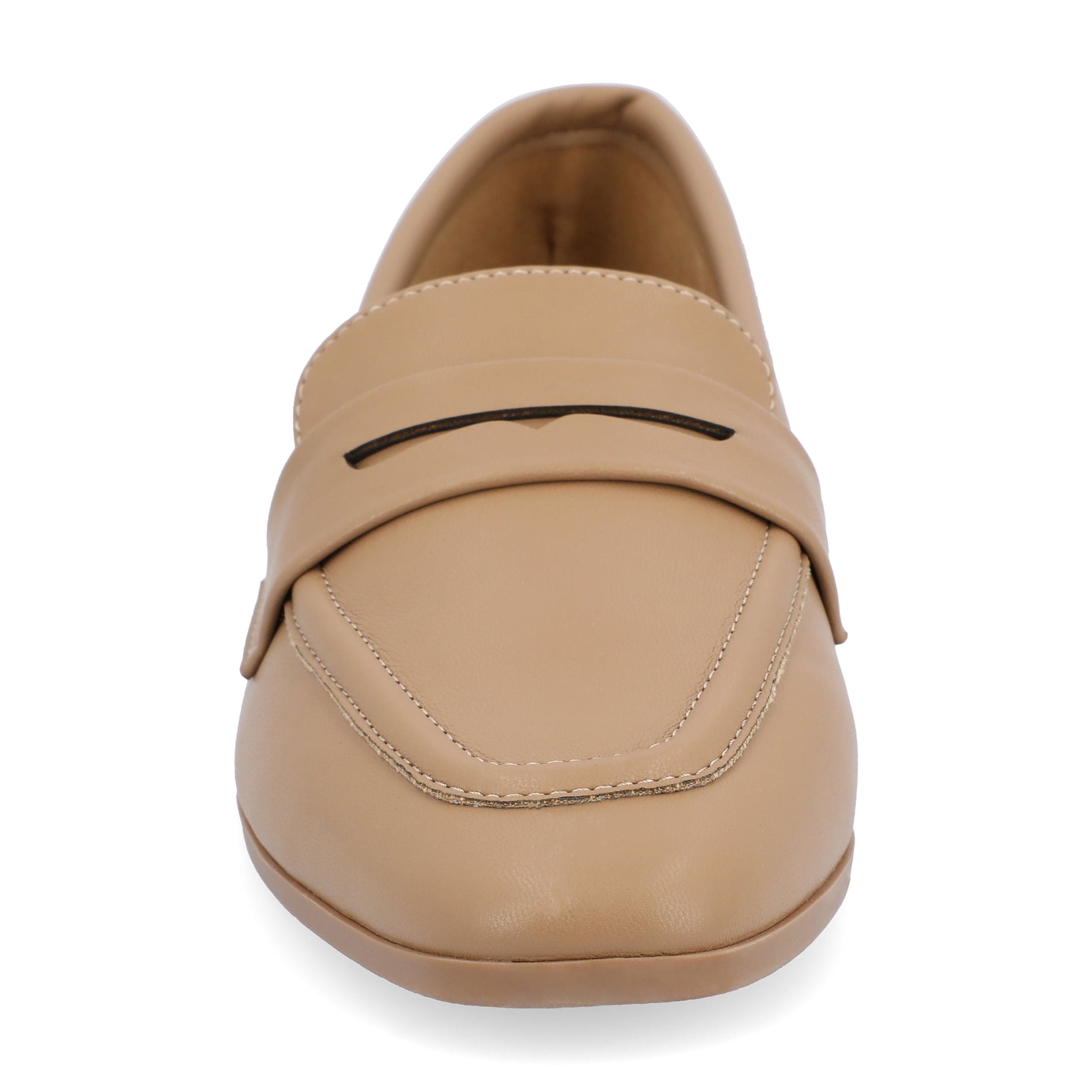 Journee Womens Myeesha Loafer Slip On Square Toe Dress Flats
