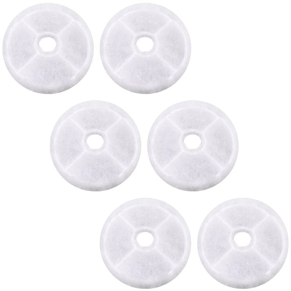 Replacement Water Filter Compatible with Catit Design Senses Fountain, Catit Flower Fountain, Catit Senses 2.0 water fountain, 6 pks