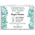 thumbnail image 1 of Darling Souvenir Custom Mint Printed Baby Shower Invitations Boy/ Girl 10 Personalized Invites With Envelopes 5 x 7, 1 of 2