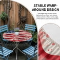 thumbnail image 2 of American Flag Round Tablecloth for 55-60 Inch Tables, Fitted Table Cover with Elastic Edge, Rustic Watercolor USA Flag Waterproof Outdoor Table Cloth Protector for Patio Garden Dinner Picnic, 2 of 9