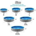thumbnail image 6 of Foldable Dog Pet Bath Pool Collapsible Dog Pet Pool Bathing Tub Kiddie Pool Doggie Wading Pool for Puppy Small Medium Large Dogs Cats and Kids 71" Grey, 6 of 10