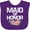 Purple, variant on Inktastic Maid of Honor with Flower Illustration Girls Baby Bib