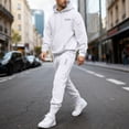 thumbnail image 1 of Ceisia Men's Loose Fit Hooded Sweatshirt & Jogger Pants Set | Casual Warm Two-Piece Tracksuit Gifts, 1 of 5