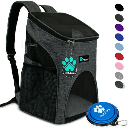 PetAmi Premium Pet Carrier Backpack for Small Cats and Dogs | Ventilated Design, Safety Strap, Buckle Support | Designed for Travel, Hiking & Outdoor (Best Us Carrier For International Use)