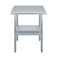 thumbnail image 2 of AmGood 24 in. x 30 in. Stainless Steel Table | Metal Utility Kitchen Prep Work Table | NSF, 2 of 9
