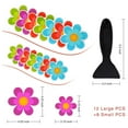 thumbnail image 3 of Secopad Bathtub Stickers Non-Slip, 20 PCS Safety Shower Treads Adhesive Bright Flowers Appliques with Premium Scraper, 3 of 6