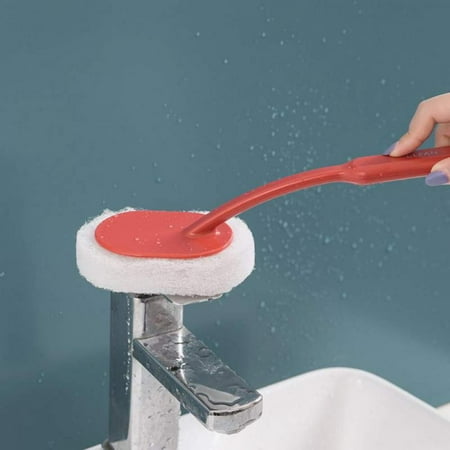 

Bathroom Long Handle Sponge Wipe Cleaning Brush Bathtub Sponge Brush Floor Tile Brush Sponge Hundred Cleaning Cloth