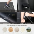 thumbnail image 6 of GXMMAT Large Exercise Mat 8'*6'(7mm), Extra Wide Non-Slip Workout Mats for Home Gym Flooring, Shoe Friendly, Grey, 6 of 7