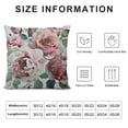 thumbnail image 6 of JRXY  Flower Throw Pillow Cover Flower Floral Leaf Buds Pillow Case Waist Lumbar Red Throw Pillow case Cushion Cover Sofa Home Decorative Rectangle Oblong 2pcs White, 6 of 6