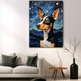 thumbnail image 5 of Thuan Toy Fox Terrier Dog Art Van Gogh-Inspired - Contemporary Abstract Modern Dog Wall Decor - Dog Painting Canvas Canvas Print 11x17 inches Unframed, 5 of 6
