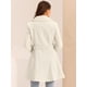 thumbnail image 4 of Abrigo Elegante para Mujer Allegra K con Solapa Largo con Cinturón Invierno Albaricoque Claro S, 4 of 6