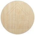 thumbnail image 1 of Sweet Adorable New Home Wood Shape Unfinished Piece Cutout Craft DIY Projects - 4.70 Inch Size - 1/4 Inch Thick, 1 of 7