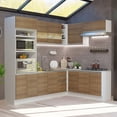 thumbnail image 2 of Cocina Integral Completa Esquinera Madesa 419cm Glamy 01 - Blanco/Marrón Madesa GCGL419001, 2 of 5
