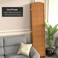 thumbnail image 5 of Red Lantern 7 ft. Tall Diamond Weave Room Divider - Dark Beige - 6 Panel, 5 of 6