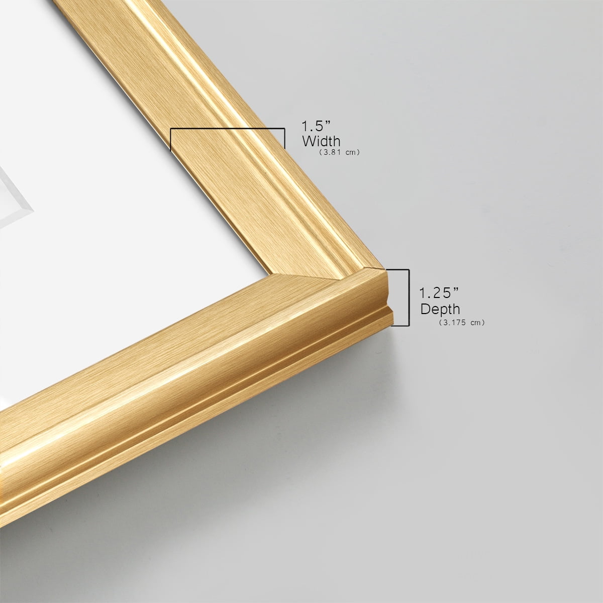Wexford Home Scribble Veil I Premium Framed Print, 22.5" x 30.5" - Ready to Hang, Gold (Set of 2)