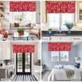 thumbnail image 5 of Christmas Red Farmhouse Short Window Curtain Valances, Peace Love Xmas Holiday Rod Pocket Kitchen Valances for Living Room Bedroom Bathroom Cafe 42" x 12", 5 of 8