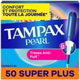 thumbnail image 2 of Tampax Pearl Tampons, with LeakGuard Braid, Super Plus Absorbency, Unscented, 50 Count, 2 of 16