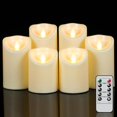 thumbnail image 1 of Velas LED sin llama Lamp KunSwenn, temporizador remoto, 6 unidades, 1 of 7