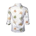 thumbnail image 4 of LTTVQM Men's Hawaiian Shirt Casual Long Sleeve Button Down Shirts Boho Collared Tshirts Spring Summer Fashion Clothes Sky Blue 2XL, 4 of 4