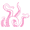 pink, variant on Abstract Green Tentacle Design for Bathroom Vinyl Wall Decal - Octopus Silhouette Creative Artwork for Bath Wall Decoration 25" x 25"
