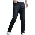 thumbnail image 5 of NaWent Men's Slim Fit Stretch Jeans Ripped Skinny Jeans for Men, Fashion Straight Leg Comfort Flex Waist Cargo Denim Pants Black 6(M), 5 of 8