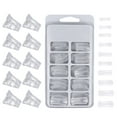 thumbnail image 1 of Amdohai Nail Extension Set 100pcs Crystal Fake Nails 10pcs Extension Clips Manicure Tools, 1 of 7