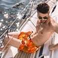 thumbnail image 2 of luoweisi Men's Beach Shorts Quick Dry Swim Trunks with Mesh Lining Maple Leaf Pumpkin XL, 2 of 5