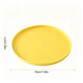 thumbnail image 3 of Round Silicone Pet Food Mat - Waterproof Dog & Cat Feeding Mat with High Lip to Prevent Spills & Protect Floors (Yellow, 7''Dia), 3 of 6