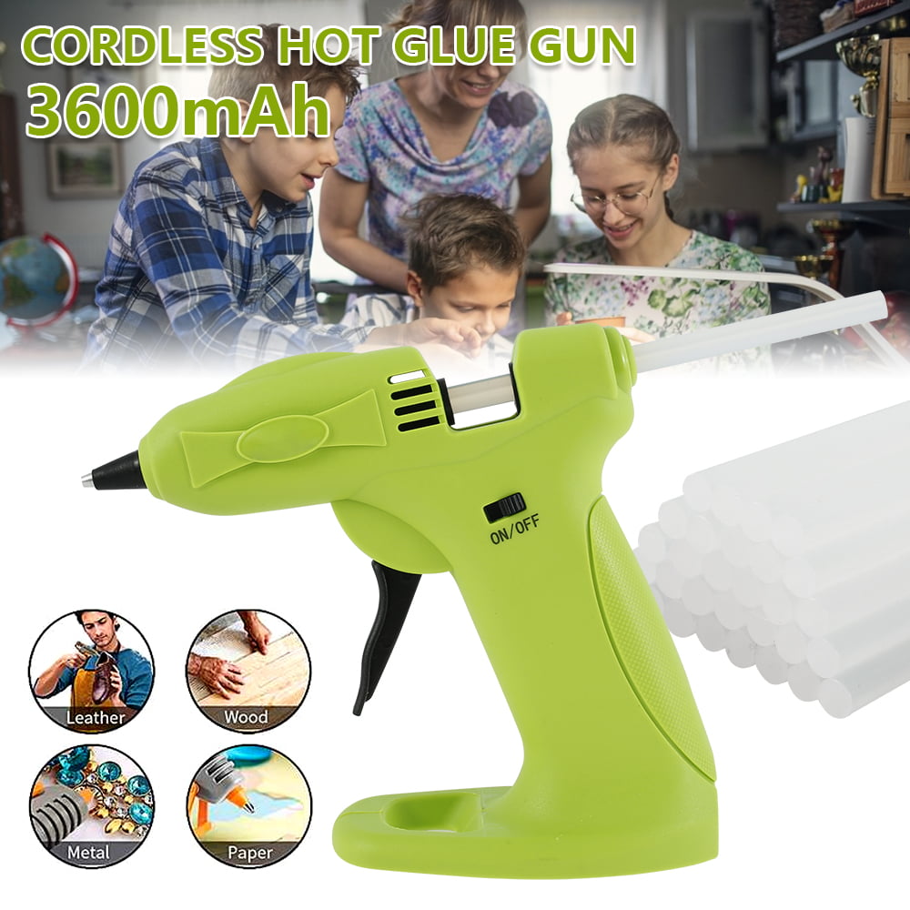 Hot Glue Gun Melt Cordless Electric Trigger Diy Adhesive Crafts 30 Sticks Free 