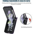 thumbnail image 5 of for Samsung Galaxy Z Flip 3 Crossbody Wallet Case for Women, Bling Glitter PU Leather Phone Case with Card Holder Cover for Samsung Galaxy Z Flip 3 SZ Purple, 5 of 18