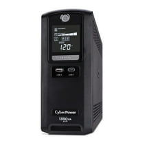 CyberPower CST135UC 1350VA/810W Simulated Sinewave LCD Battery Backup UPS System, Black