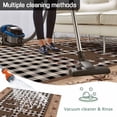 thumbnail image 5 of Farmhouse Outdoor Rug for Patio/Deck/Porch, Non-Slip Large Area Rug 3 x 5 Ft, Vintage Country Texas Star Plaid Wooden Grain Indoor Outdoor Rugs Washable Area Rugs, Camping Rug Carpet Runner, 5 of 8