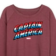 thumbnail image 3 of Marvel Captain America - Logo - Women's French Terry Pullover Sweatshirt, 3 of 5