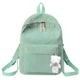 thumbnail image 3 of Gyujnb School Backpack, Casual Shoulder Corduroy Backpack Student Fashion Bag Youth Simple Shoulder Bag, Backpack for School, 3 of 6