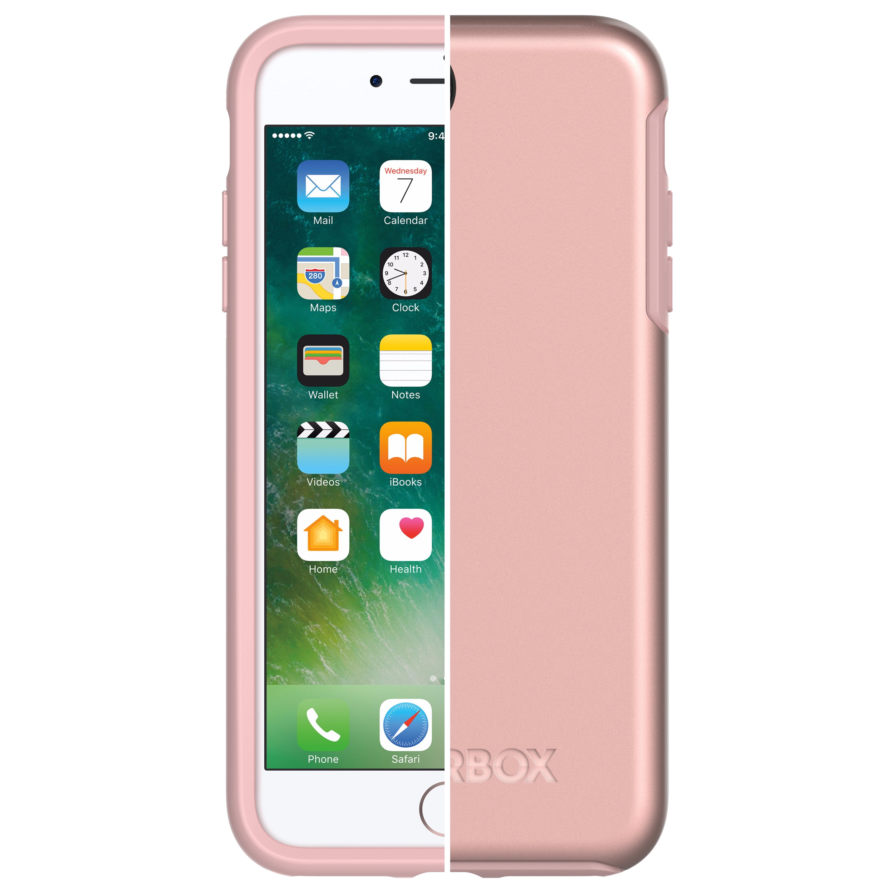 Free Shipping OtterBox Symmetry Series Case for iPhone 8 Plus iPhone 7 Plus Black Walmart