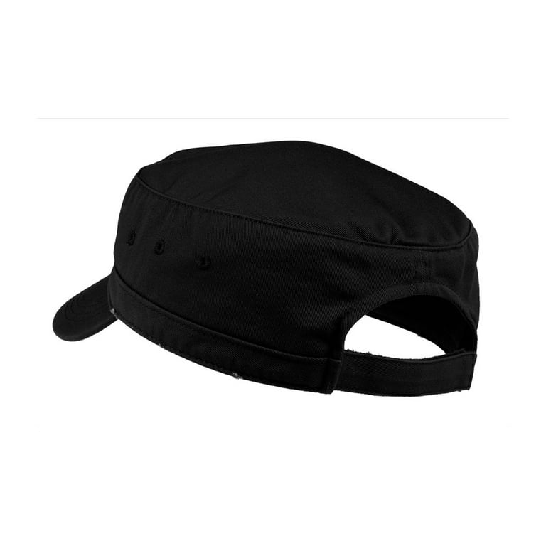 DT605 District Mens Infantry Cap Distressed Military Hat