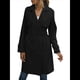 thumbnail image 1 of Gabardina Larga Cruzada de Larga para Mujer, Cortavientos, Clásica, con Solapa y Cinturón. Negro L, 1 of 7