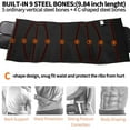 thumbnail image 5 of Men Neoprene Sauna Workout Waist Trainer Trimmer Belt for Weight Loss Sweat Belly Belt with Double Straps, 5 of 6