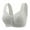 Silver, variant on fheaev Front Closure Bras For Women Post Surgery Brassiere Plus Size Full Coverage No Underwire Comfort Wireless Snap Closing Bra Convenient Everyday Bra Front Button Bras Front Buckle Corset Bra