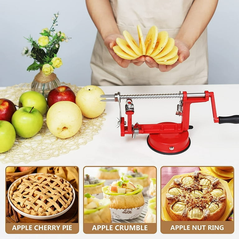 iMounTEK 3 In 1 Apple Peeler Manual Fruit Corer Slicer Hand Cracking Apple  Corer Peeler Kitchenaid Apple Peeler And Core