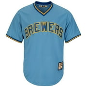 Robin Yount Milwaukee Brewers Majestic Cooperstown Cool Base Blue Jersey