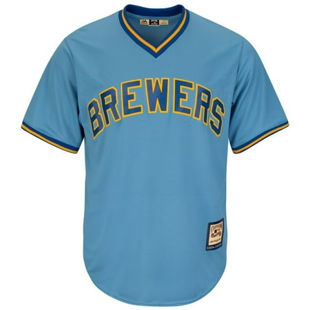Robin Yount Milwaukee Brewers Majestic Cooperstown Cool Base Blue Jersey