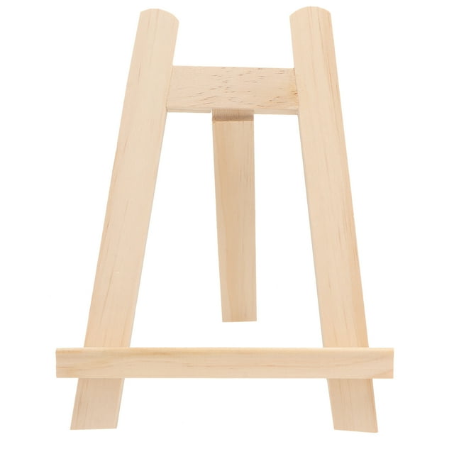 EeaseMX soporte pequeño de madera para calendario de escritorio, caballete de madera con forma de A para fotos, caballete triangular para pintura de fotos (15 x 20 cm)