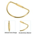 thumbnail image 3 of Unique Bargains Brass Key Ring, Screw Lock Semicircle Shape Keychain, 2pcs, 3 of 6