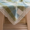 thumbnail image 5 of Nappe Rétro Bohème à Rayures Colorées avec Pompons en Dentelle, Coton et Lin, Imperméable, Style Ferme, Housse de Table, Décoration de Table pour Salle à Manger, Restaurant, Fête, 5 of 5
